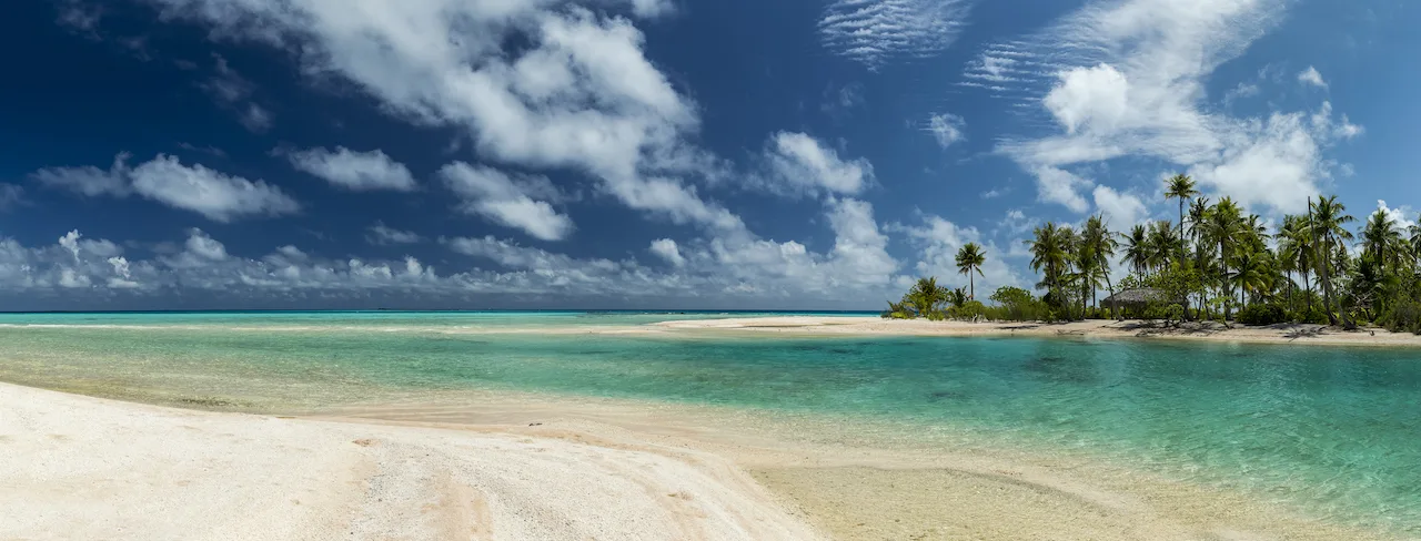 Panorama de Fafarua et du lagon de Tikehau