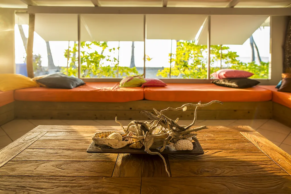 Fafarua Lodge sur le motu privé de Tikehau