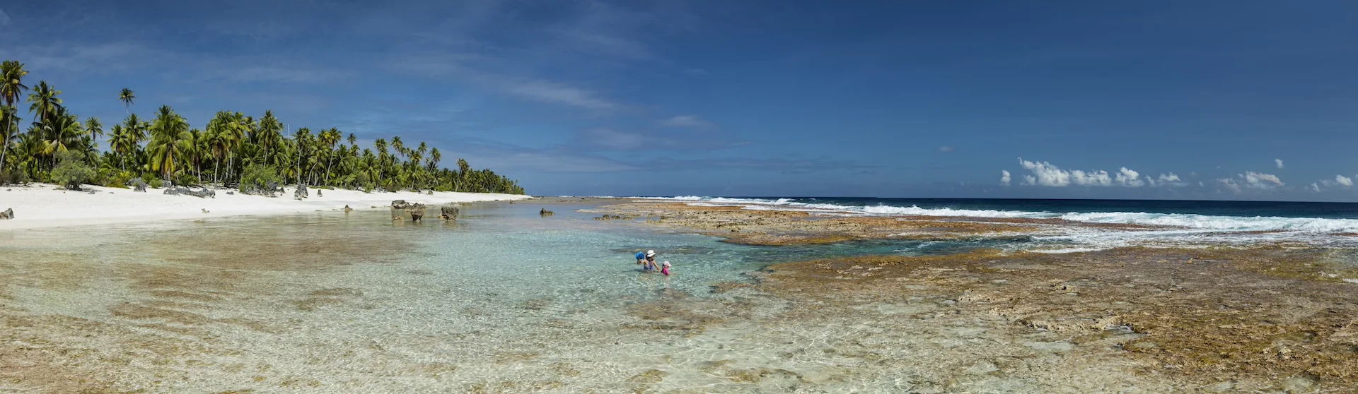Panorama de Fafarua et du lagon de Tikehau