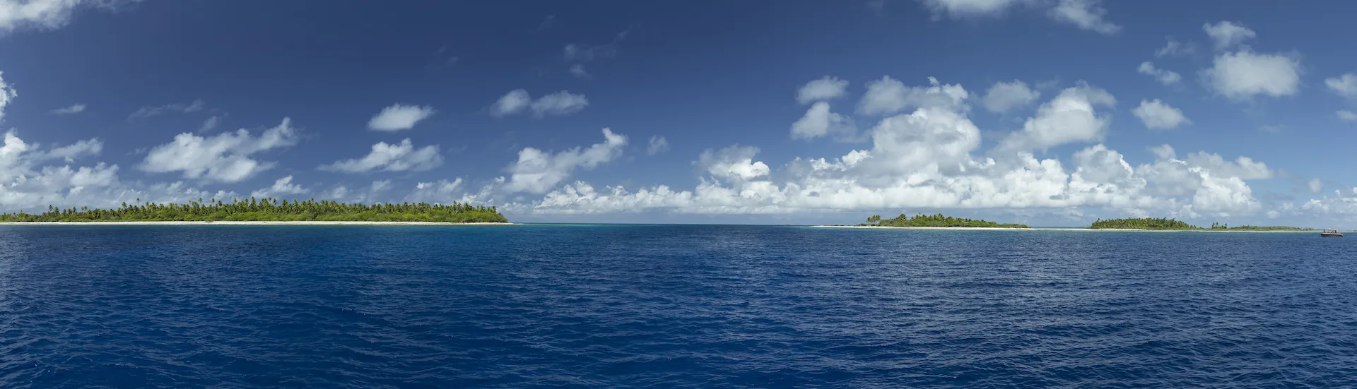 Panorama de Fafarua et du lagon de Tikehau