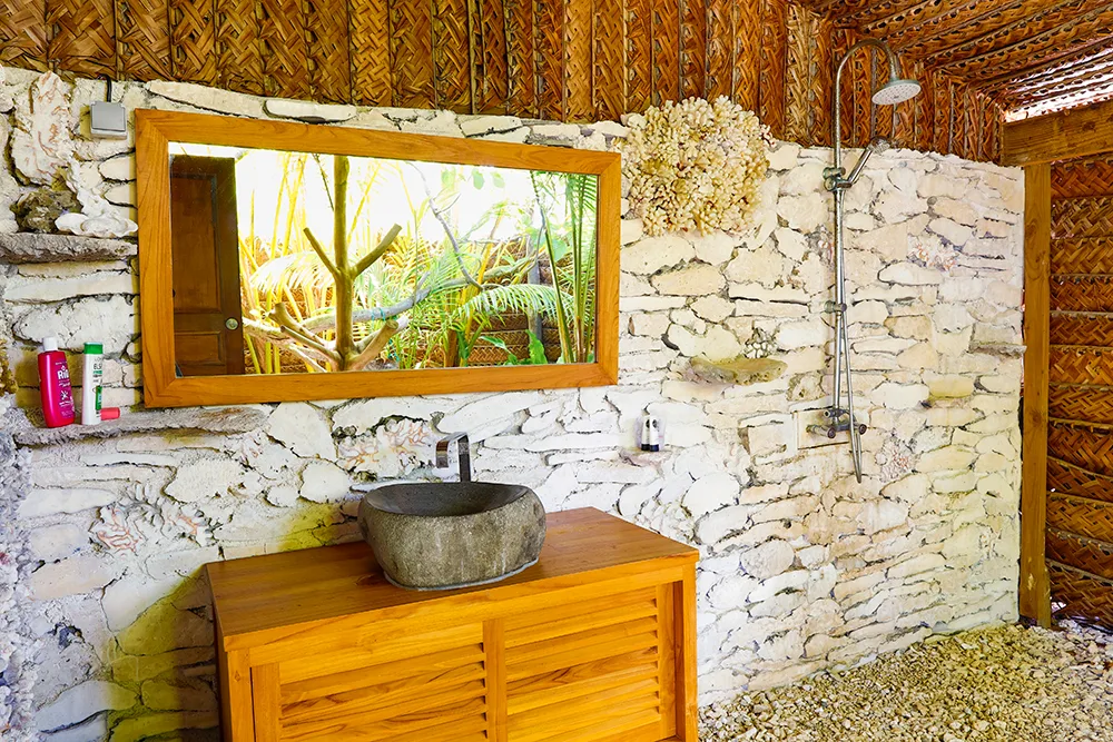 Fafarua Lodge sur le motu privé de Tikehau